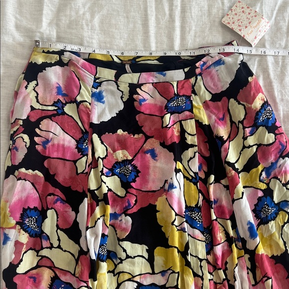 NWT Free People Maxi Skirt Side Slit Flowy Size 8 - Picture 9 of 11